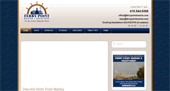 Desktop Screenshot of ferrypointmarina.com