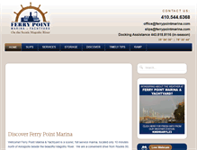 Tablet Screenshot of ferrypointmarina.com